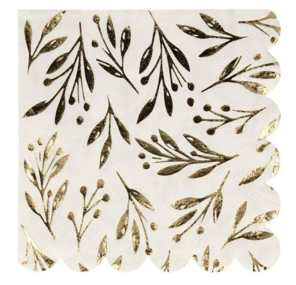 Small Gold Leaf Napkin Walton's Garden Center