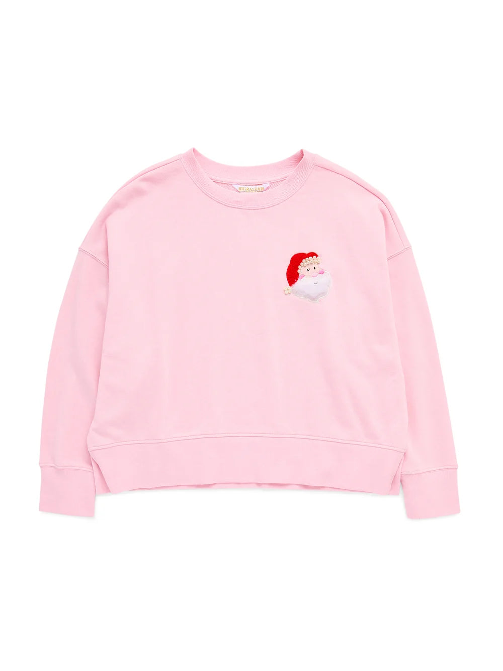 SANTA/"HO HO HO" RELAXED SWEATSHIRTS,BLUSH