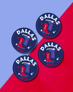 Dallas, Texas Acrylic Drink Coaster