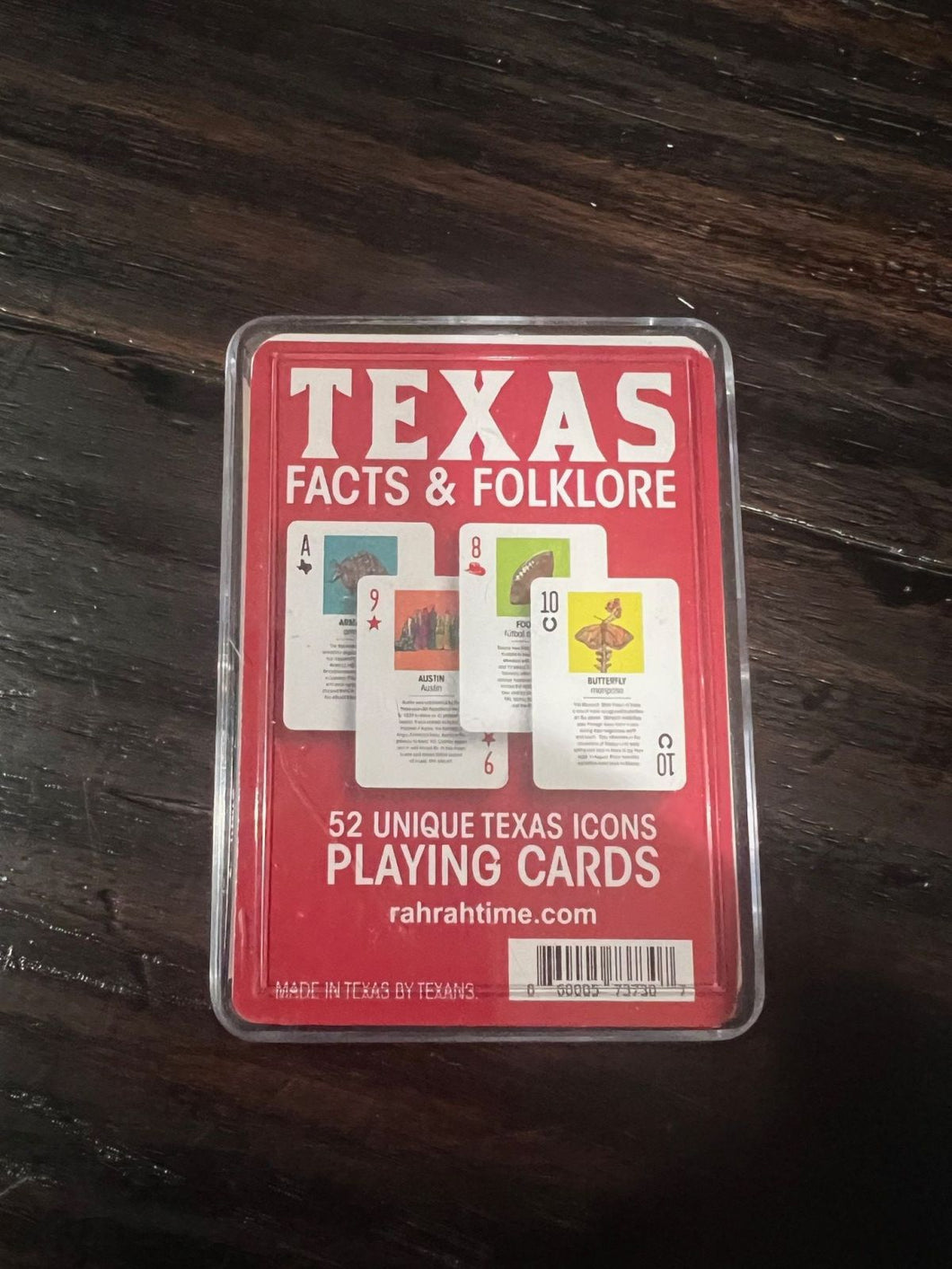 Texas Playing Card with Acrylic Holder