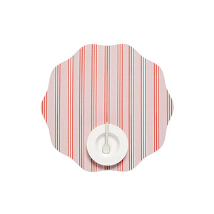 Festive Stripes Scallop Placemats