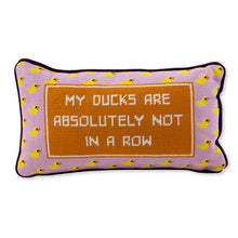 Load image into Gallery viewer, Ducks In a Row Needlepoint Pillow