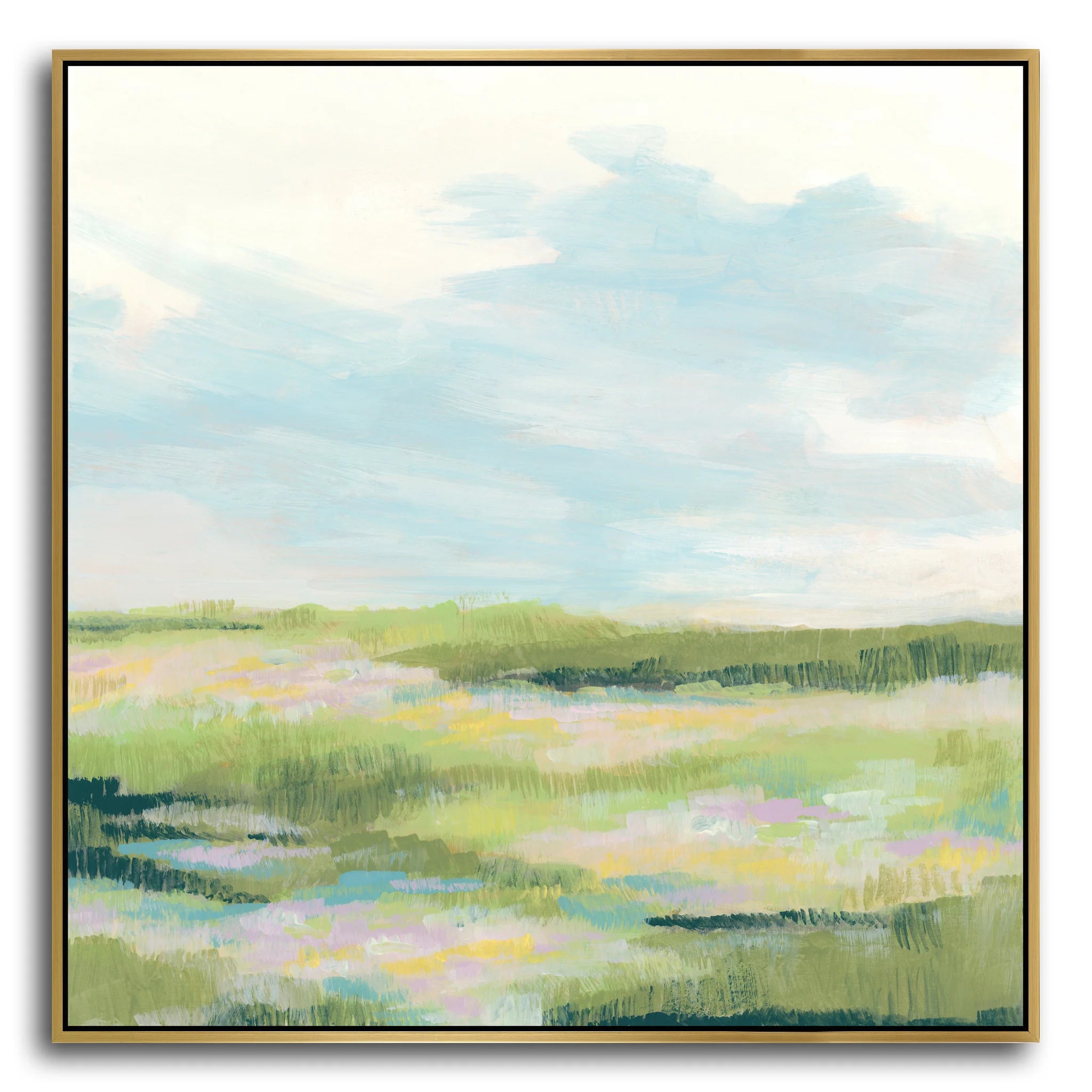 Bermuda with Laguna  With Gold Frame