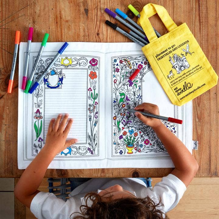 Craft Kit DIY - Coloring Mat - Fairytales and Legends