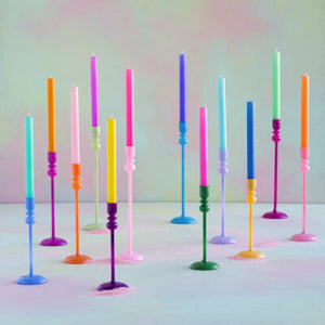 Rainbow Taper Candles Set