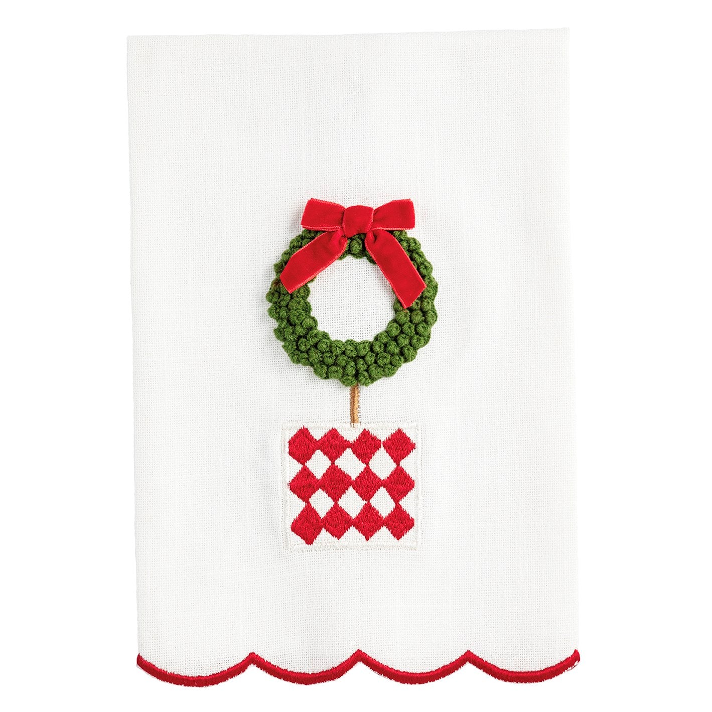 Wreath Tree Topiary Towel