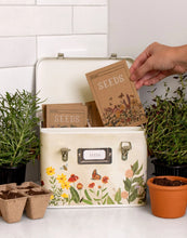 Load image into Gallery viewer, Wildflower Botanicals Tin Seed Storage Box