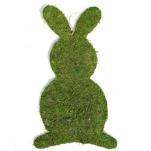 Load image into Gallery viewer, Moss Bunny Decor   Green   11x20
