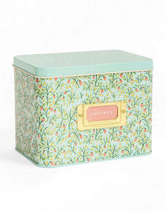 Strawberry Meadow Tin Recipe Box