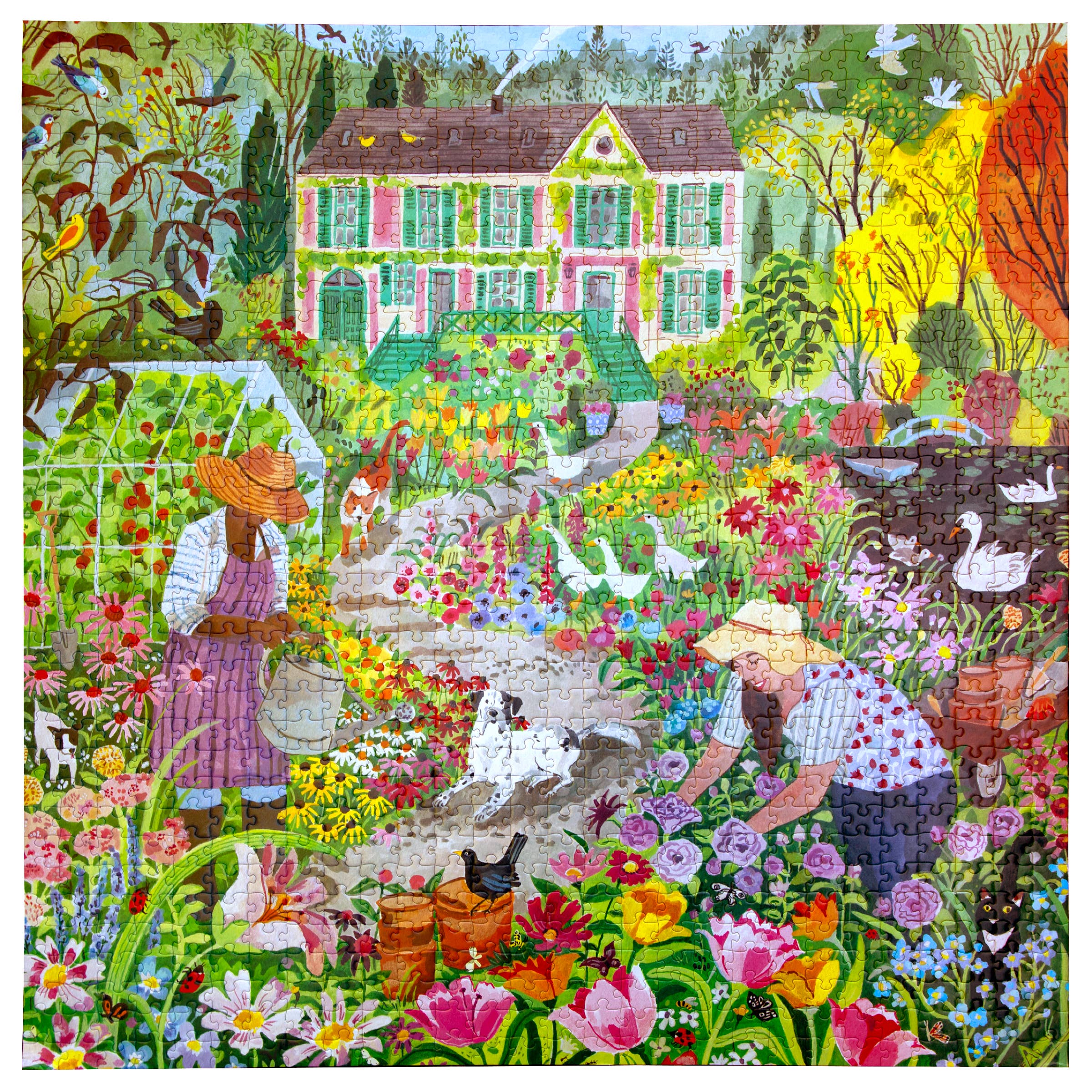 French Flower Garden 1000 Piece Puzzle
