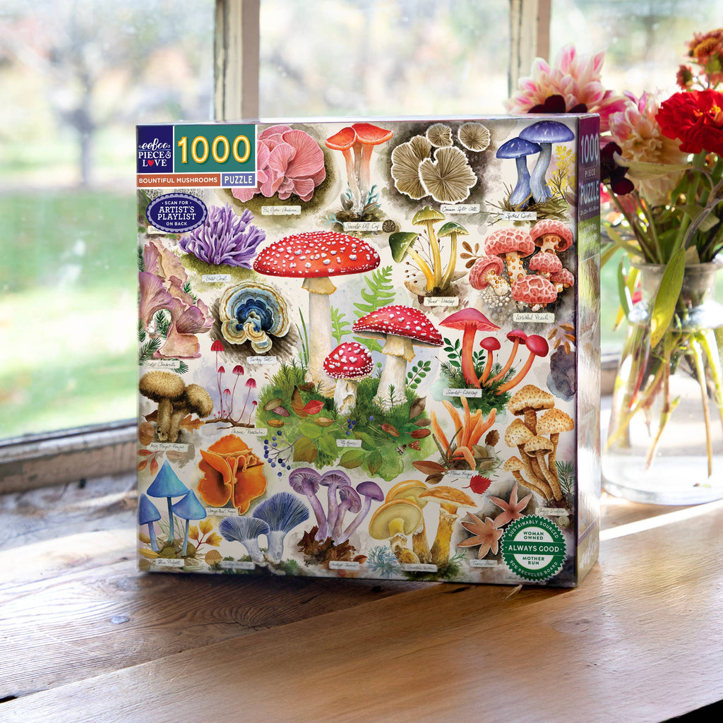 Bountiful Mushrooms 1000 Piece Puzzle
