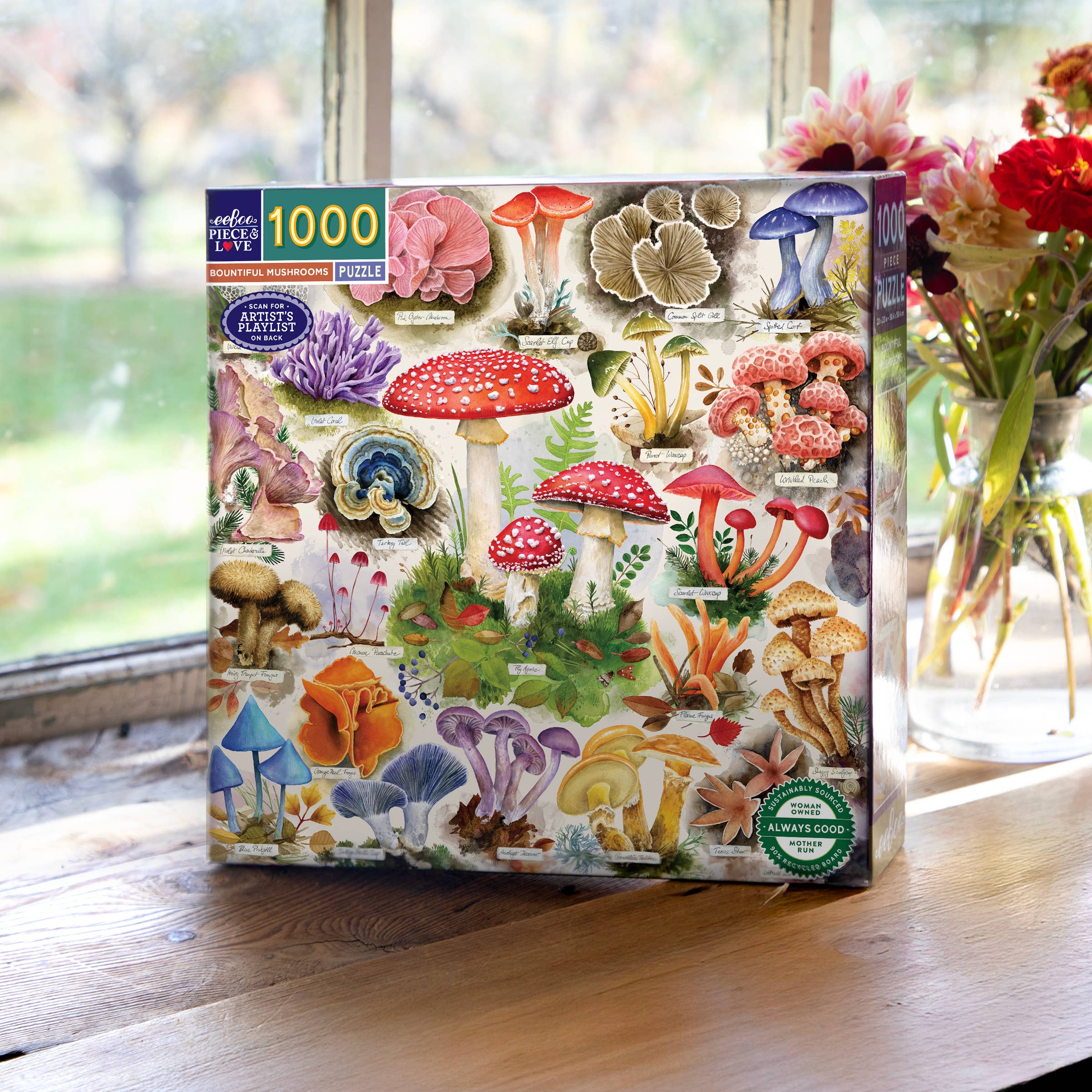Bountiful Mushrooms 1000 Piece Puzzle