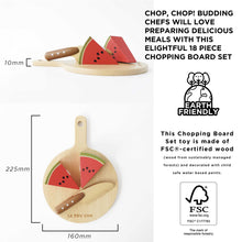 Load image into Gallery viewer, Wooden Chopping Board &amp; Sliceable Play Food