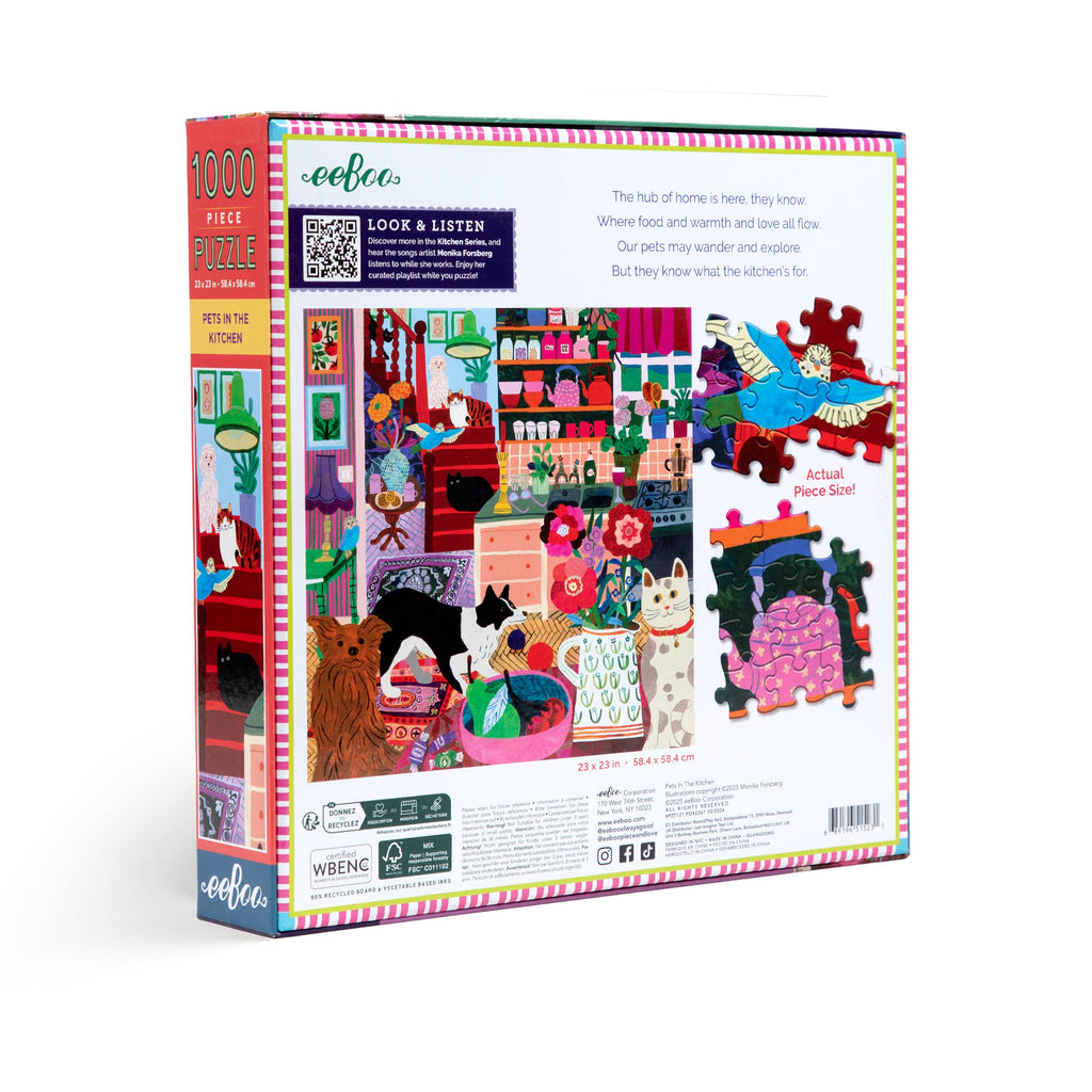 Pets in the Kitchen 1000 Sq Puzzle