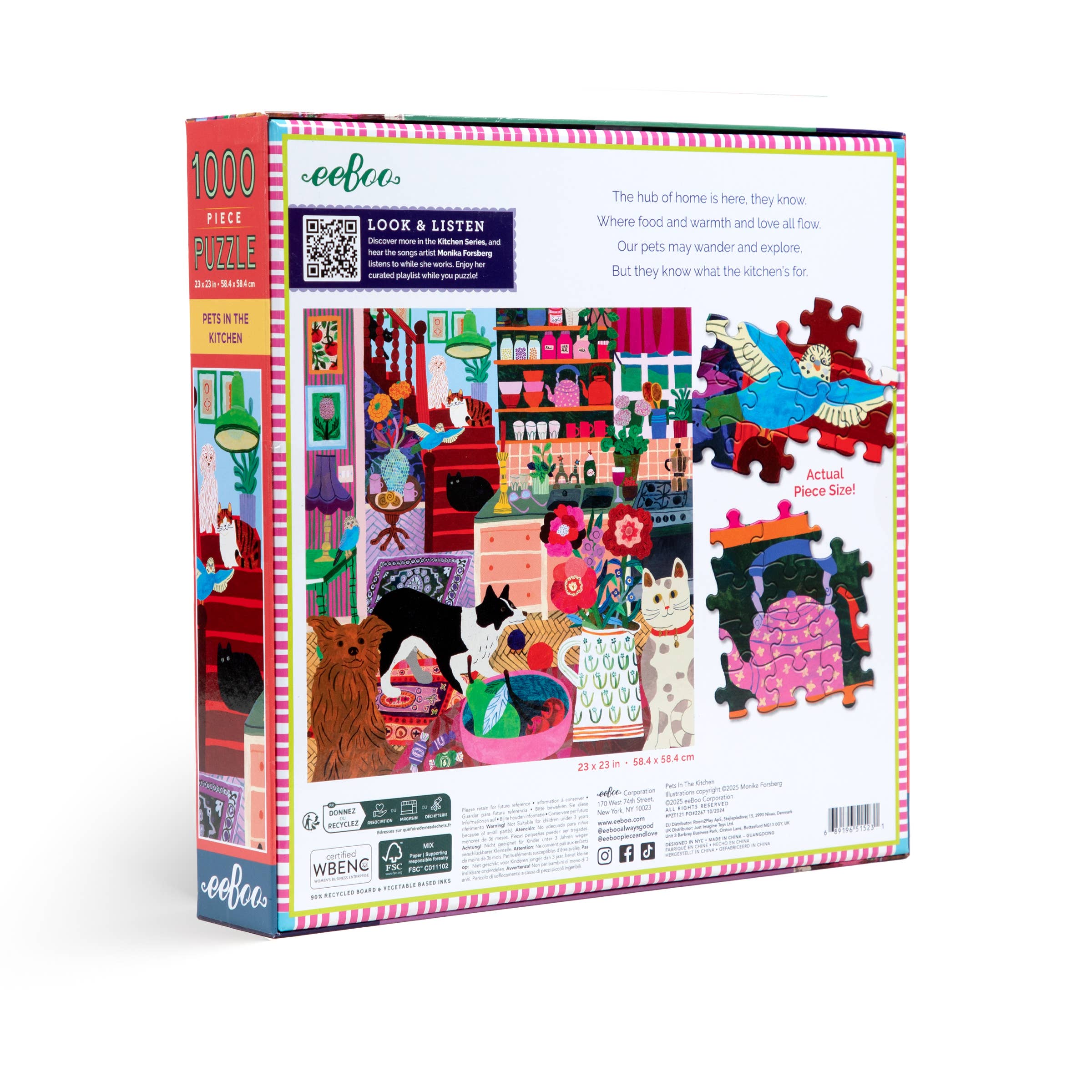 Pets in the Kitchen 1000 Sq Puzzle