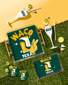 Waco, Texas Acrylic Drink Coasters