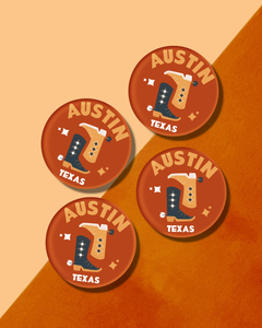 Austin, Texas Acrylic Drink Coaster