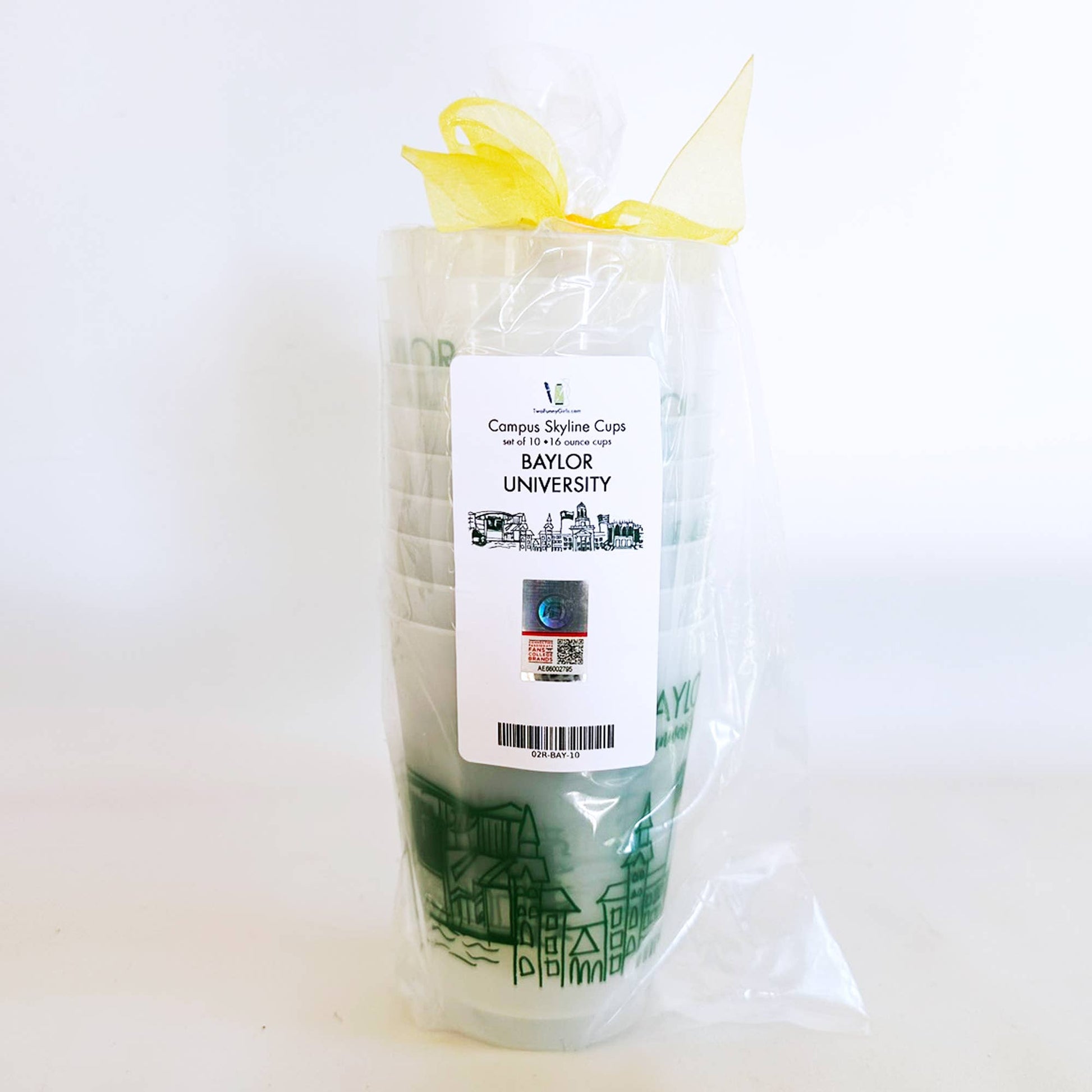 Shatterproof Cup 10 Pack {Baylor University Skyline-Waco}
