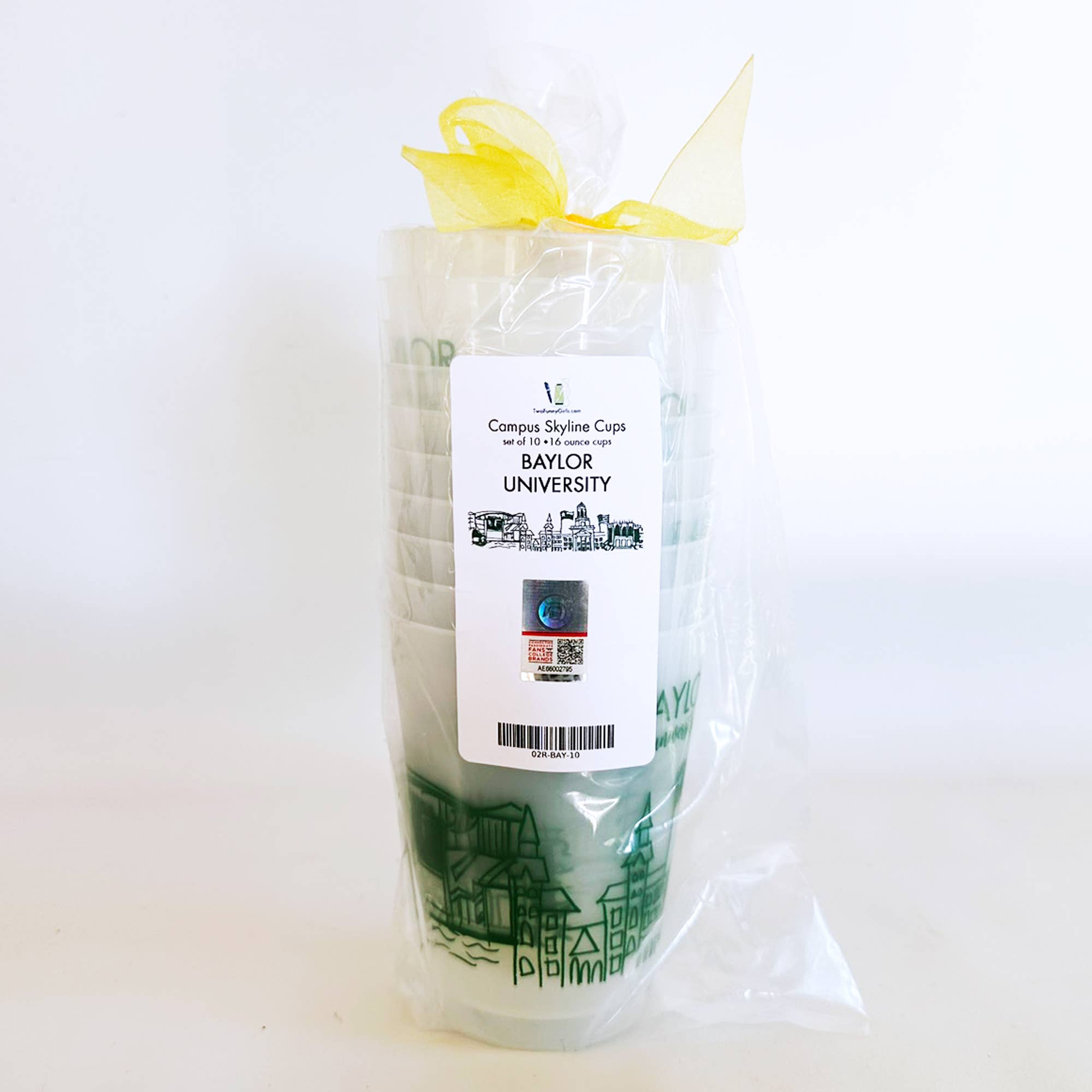 Shatterproof Cup 10 Pack {Baylor University Skyline-Waco}