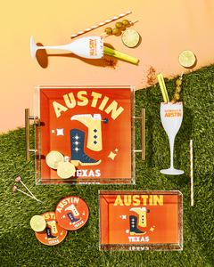Austin, Texas Acrylic Drink Coaster