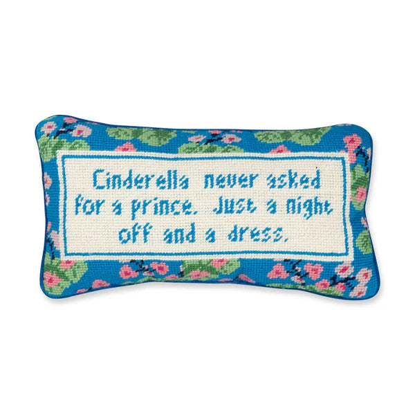 Cinderella Needlepoint Pillow