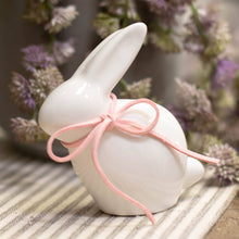 Load image into Gallery viewer, Avery Bunny Décor   White/Pink   4&quot;