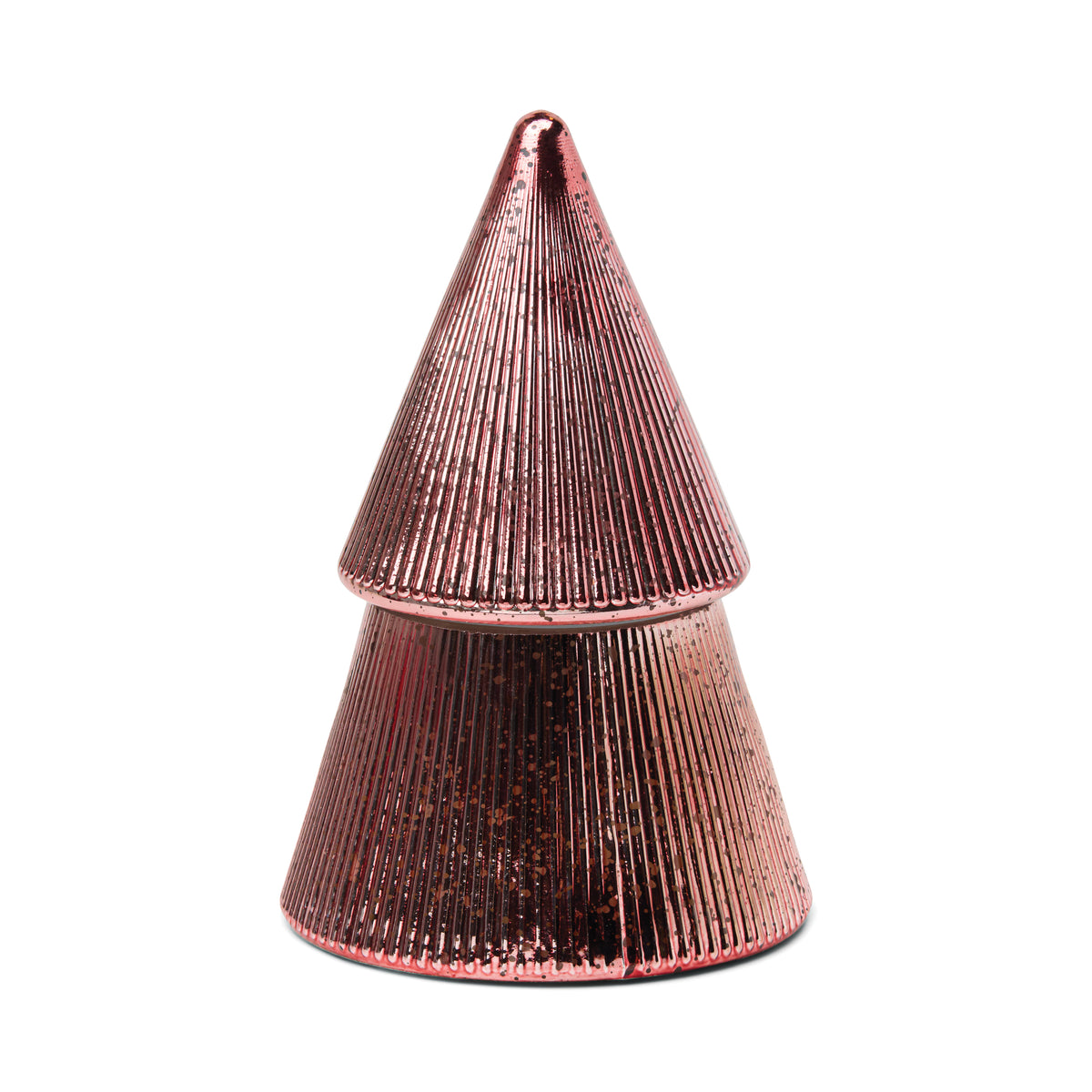 PINK MERCURY CHRISTMAS TREE CANDLE - PINK PEPPERMI
