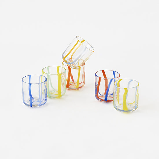 Striped Drinking Glass