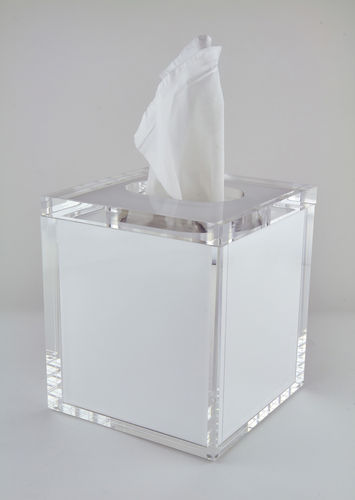LUCITE TISSUE BOX W/LID