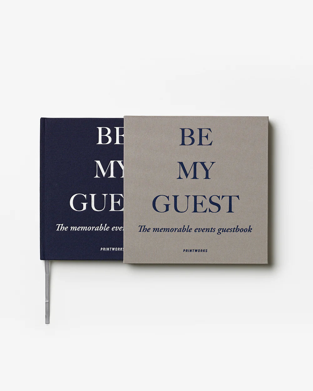 Be My Guest Navy/Grey Guest Book