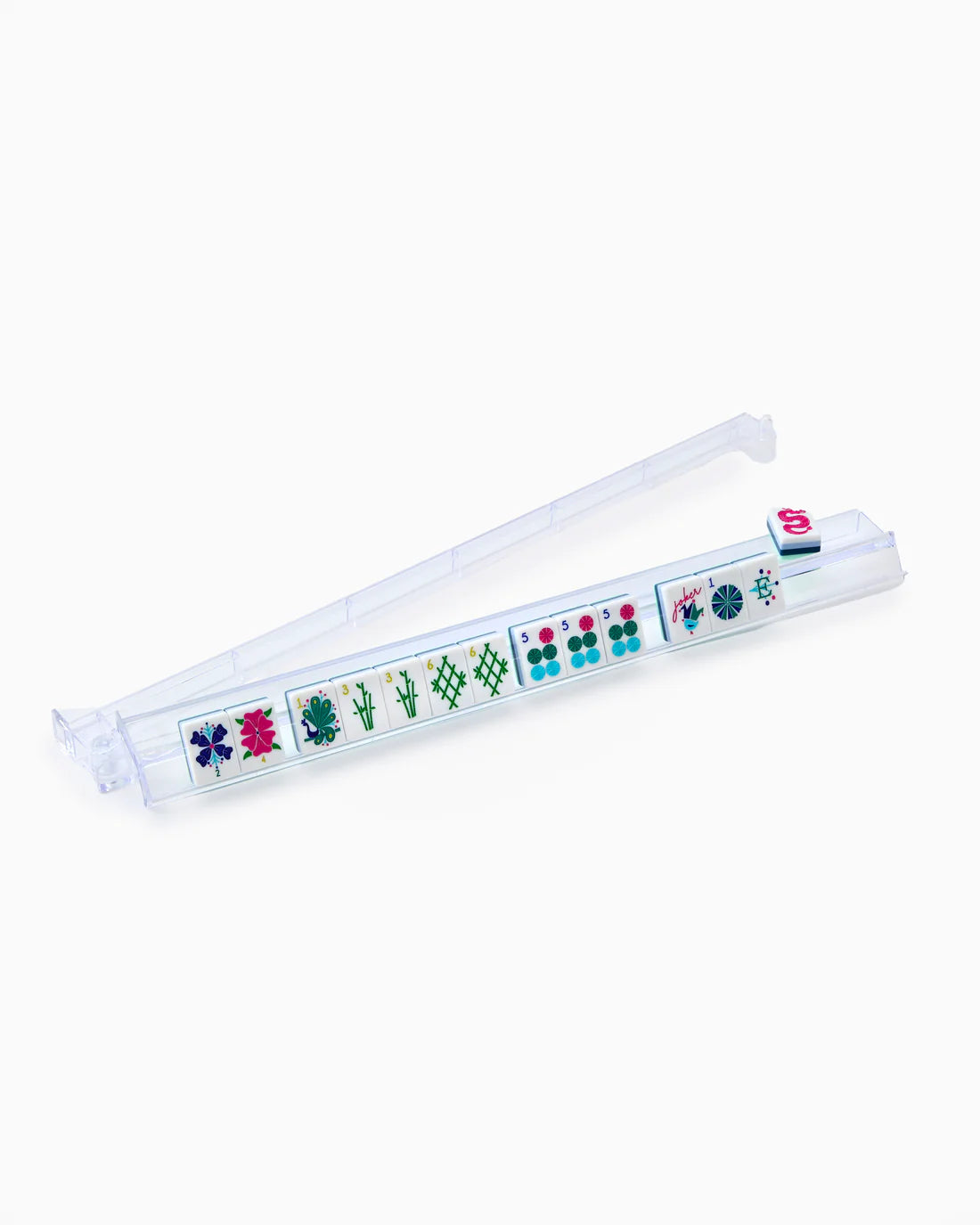 Mahjong Clear Acrylic Rack and Pusher Set