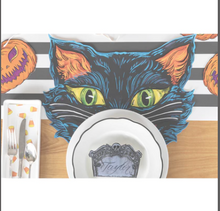 Load image into Gallery viewer, Die Cut Black Cat Placemat