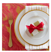 Load image into Gallery viewer, Red and Gold Vein Marbled Placemat