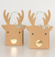 Load image into Gallery viewer, Small Reindeer Gift Bags