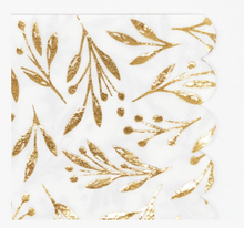 Load image into Gallery viewer, Gold Leaf Large Napkin