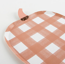 Load image into Gallery viewer, Gingham Pumpkin Plates