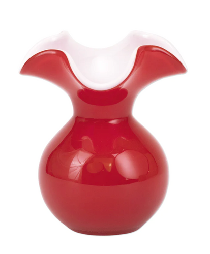 Red Glass Bud Vase