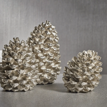 Load image into Gallery viewer, Silver Pine Cone - 17.75&quot;