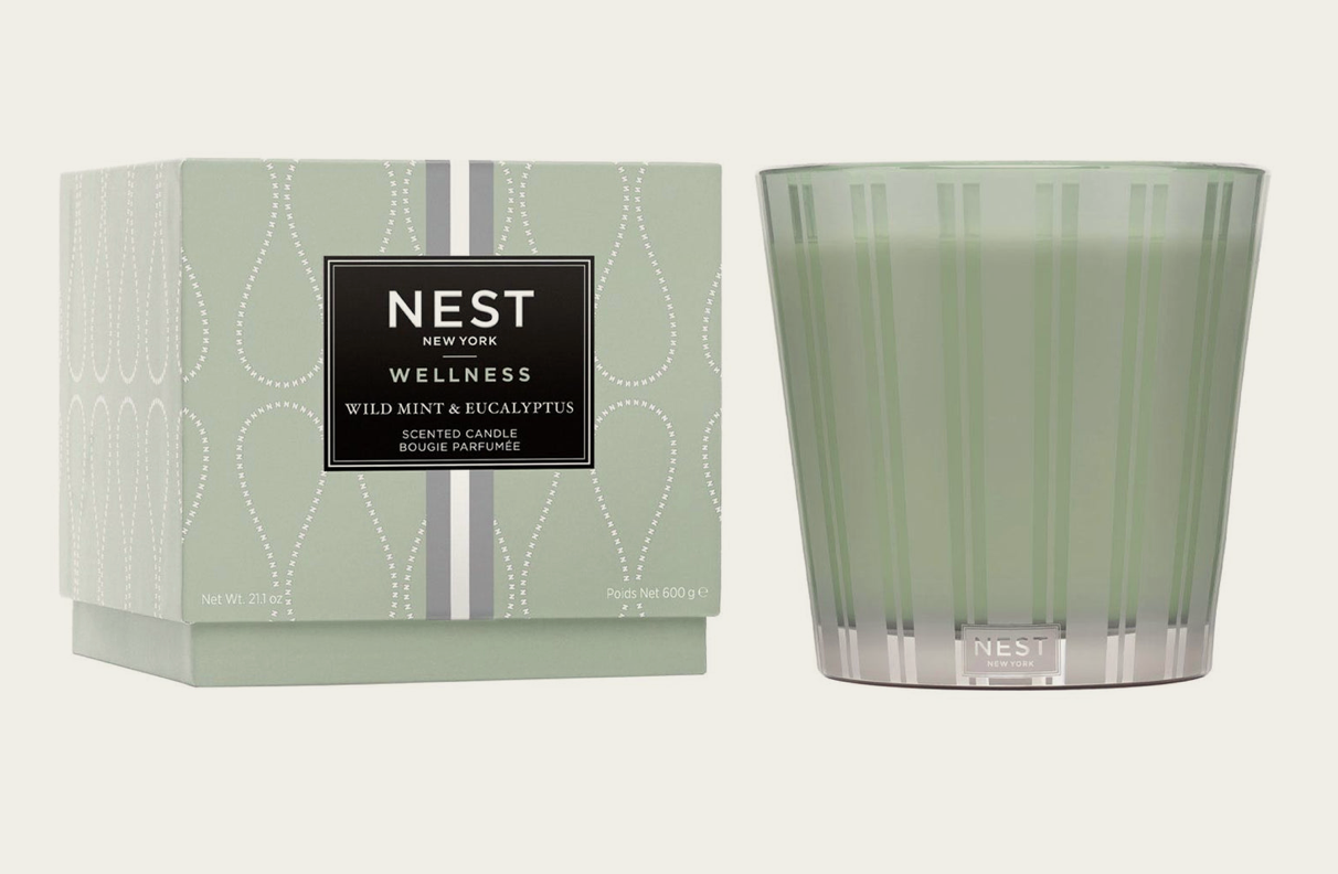 Nest Wild Mint & Eucalyptus 3-Wick Candle 21.1 oz.