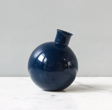 Load image into Gallery viewer, Navy Sphere Bud Vase