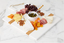 Load image into Gallery viewer, White Rectangle Charcuterie Board