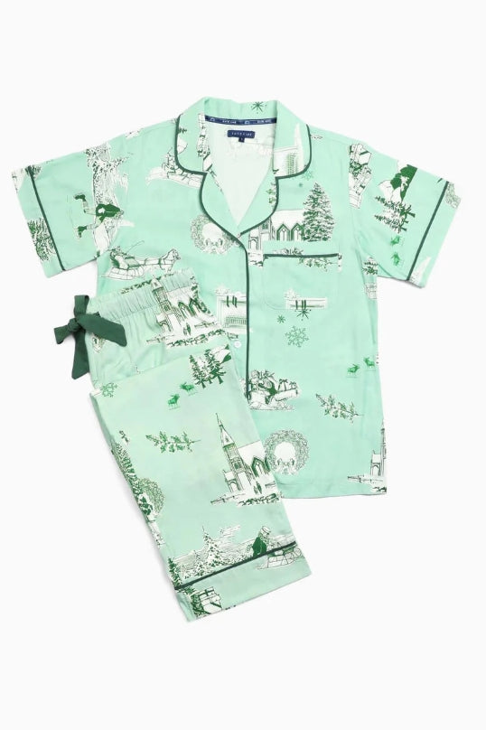 Holiday March Pajama Shorts Set