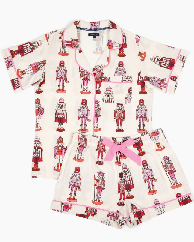 Holiday March Pajama Shorts Set