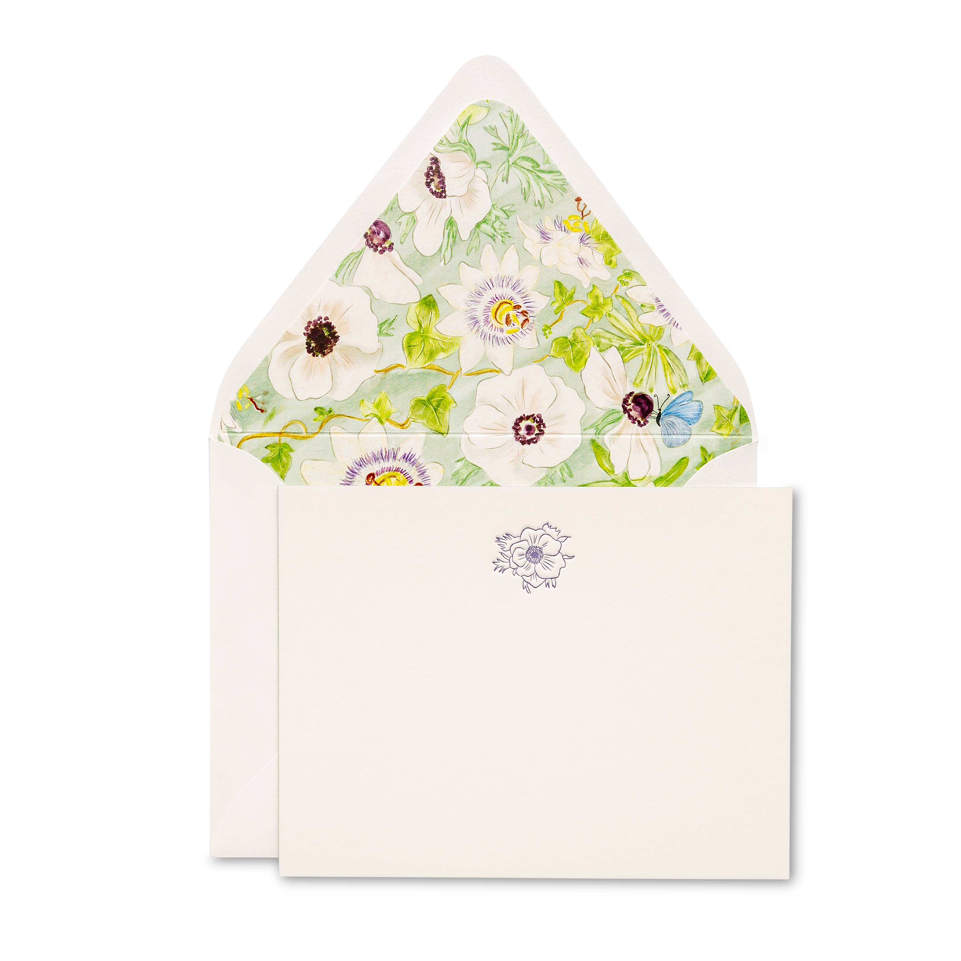 Anemone Flower | Fancy Pants Letterpress Flat Notecards