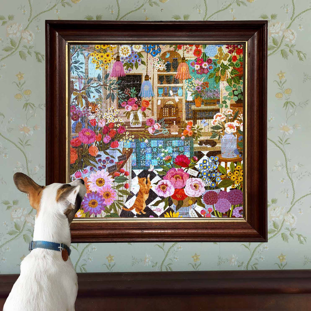 English Flower Shop 1000 Piece Puzzle