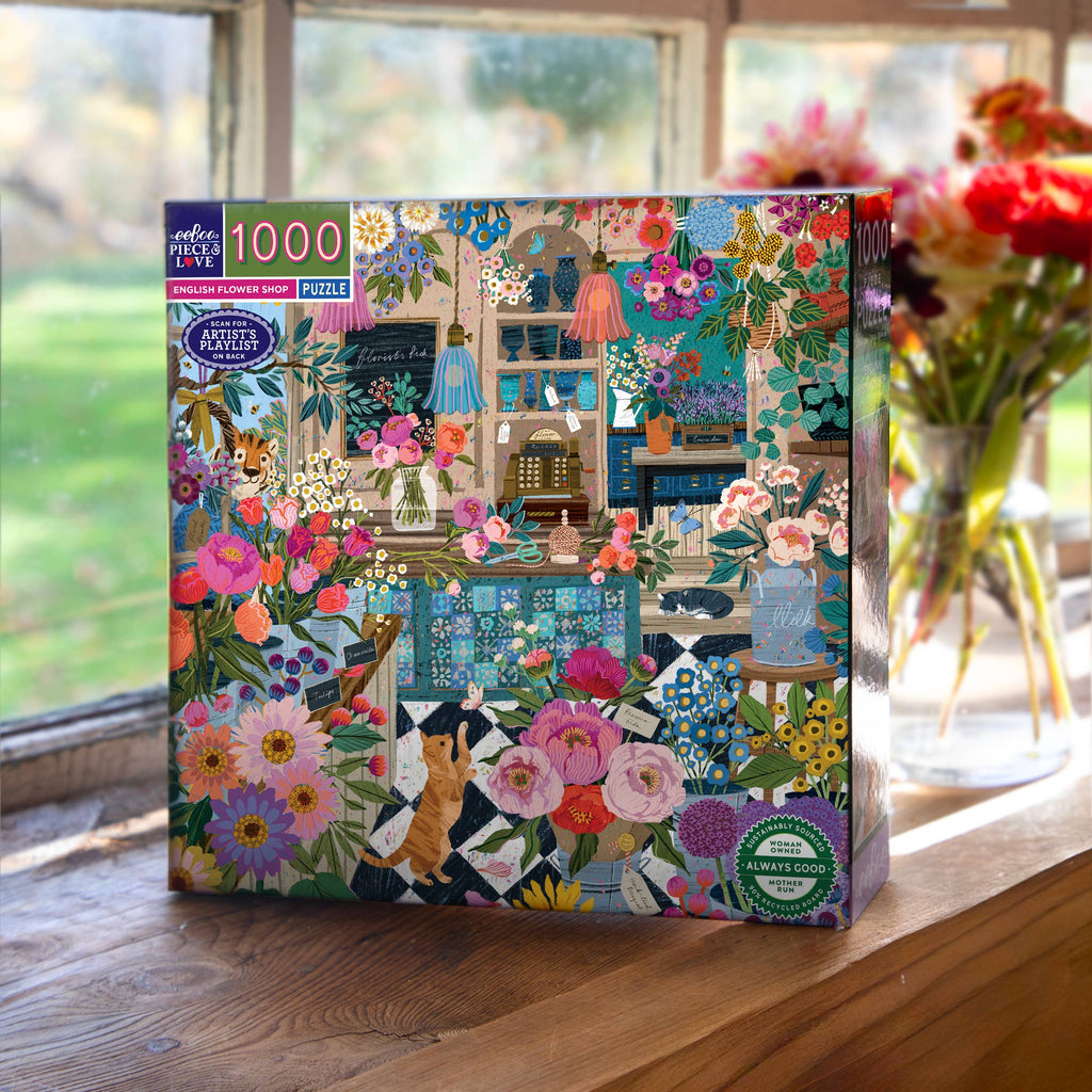 English Flower Shop 1000 Piece Puzzle