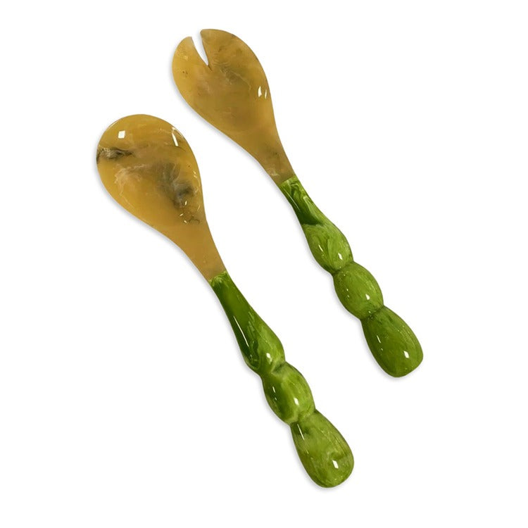Oprah's Favorite Things RESIN Rio Bubble Salad Servers (Green)