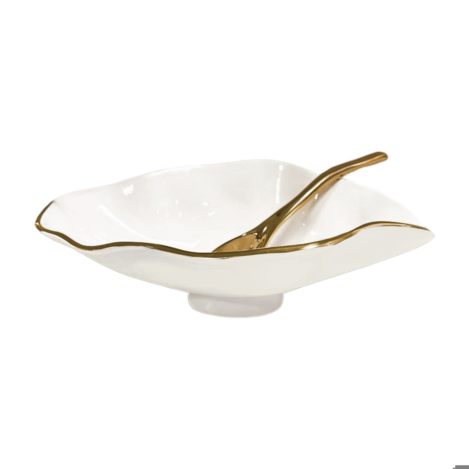 ENCANTO Claire Small Oval Bowl with Spoon (Cream,