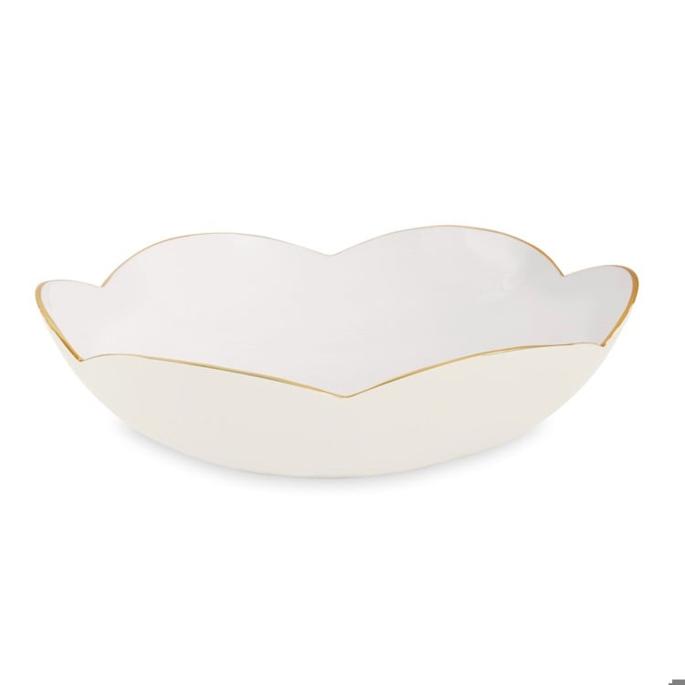 ENCANTO Amelia Large Bowl (Cream and White)