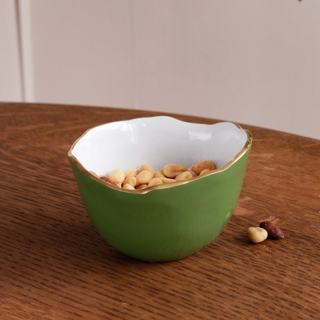 Encanto Osaka Small Bowl (Leaf Green and White)